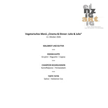 Lade das Bild in den Galerie-Viewer, Ticket für Cinema & Dinner "Julie & Julia" am 11. Oktober 2026
