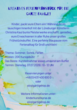 Lade das Bild in den Galerie-Viewer, Kinderkunstkurs im einzigartig - mit Christina Kaul