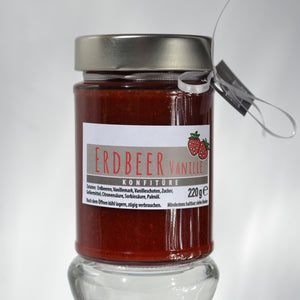 Erdbeer-Vanille Konfitüre (4 Gläser)