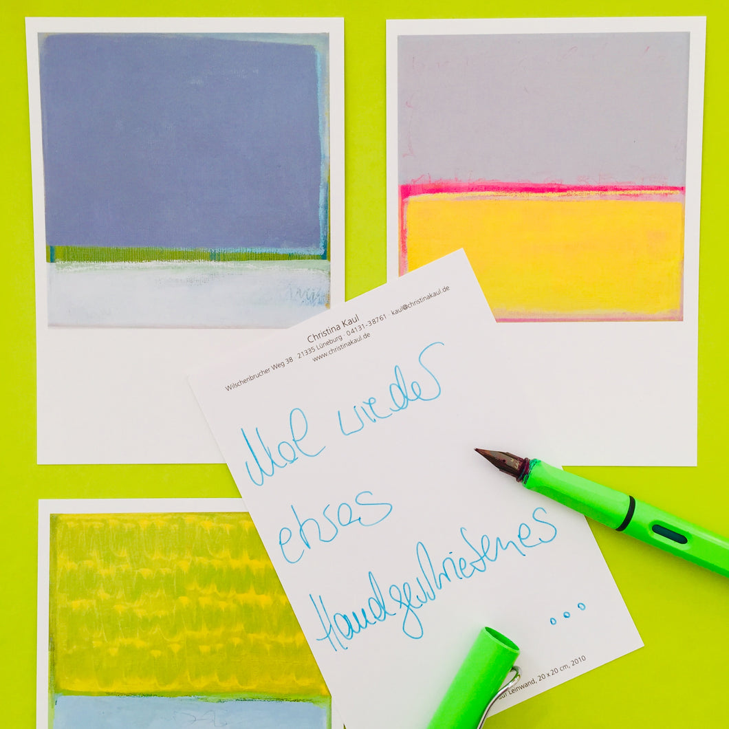 10er Set Kunst-Postkarten